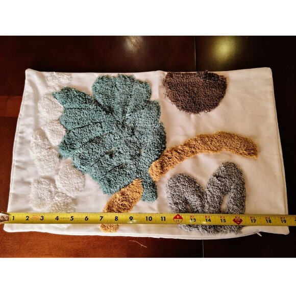 Modern Boho Throw Pillow Cover Decorative Case Accent Leaf Abstract Decor 12x20 - Picture 3 of 11